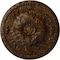 Ekena Millwork Amelia Ceiling Medallion (Fits Canopies up to 2 3/8"), 19 5/8"OD x 3/4"P, Root Beer Crackle CM20AMRBC - alternate 1
